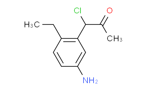 CAS No. 1803840-39-2, 1-(5-Amino-2-ethylphenyl)-1-chloropropan-2-one
