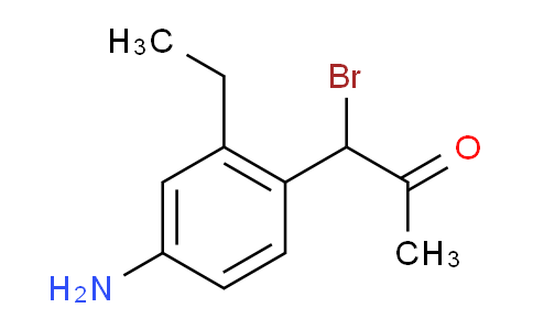 CAS No. 1804200-81-4, 1-(4-Amino-2-ethylphenyl)-1-bromopropan-2-one