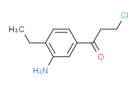 CAS No. 1803863-02-6, 1-(3-Amino-4-ethylphenyl)-3-chloropropan-1-one
