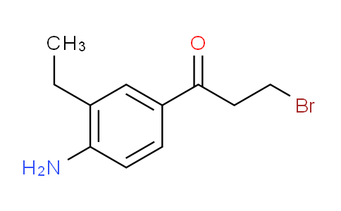 CAS No. 1803796-09-9, 1-(4-Amino-3-ethylphenyl)-3-bromopropan-1-one