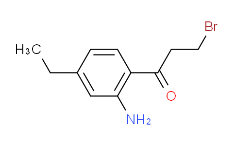 CAS No. 1804200-72-3, 1-(2-Amino-4-ethylphenyl)-3-bromopropan-1-one
