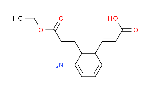MC749330 | 1807432-39-8 | (E)-3-(3-Amino-2-(3-ethoxy-3-oxopropyl)phenyl)acrylic acid