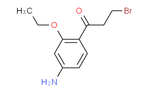 CAS No. 1804199-93-6, 1-(4-Amino-2-ethoxyphenyl)-3-bromopropan-1-one