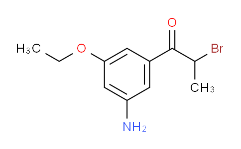 CAS No. 1803794-99-1, 1-(3-Amino-5-ethoxyphenyl)-2-bromopropan-1-one