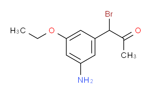 CAS No. 1804223-47-9, 1-(3-Amino-5-ethoxyphenyl)-1-bromopropan-2-one