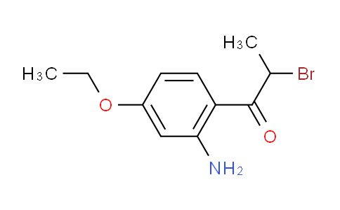CAS No. 1804199-74-3, 1-(2-Amino-4-ethoxyphenyl)-2-bromopropan-1-one