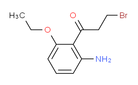 CAS No. 1804402-82-1, 1-(2-Amino-6-ethoxyphenyl)-3-bromopropan-1-one