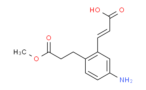 CAS No. 1807413-26-8, (E)-3-(5-Amino-2-(3-methoxy-3-oxopropyl)phenyl)acrylic acid