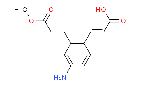 CAS No. 1807422-15-6, (E)-3-(4-Amino-2-(3-methoxy-3-oxopropyl)phenyl)acrylic acid