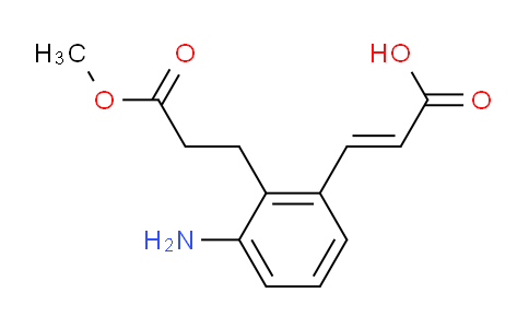 CAS No. 1807388-55-1, (E)-3-(3-Amino-2-(3-methoxy-3-oxopropyl)phenyl)acrylic acid