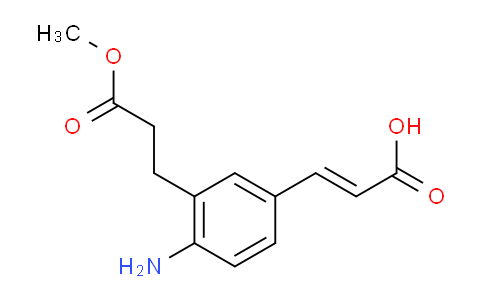 CAS No. 1807368-22-4, (E)-3-(4-Amino-3-(3-methoxy-3-oxopropyl)phenyl)acrylic acid