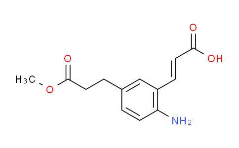 CAS No. 1807314-35-7, (E)-3-(2-Amino-5-(3-methoxy-3-oxopropyl)phenyl)acrylic acid