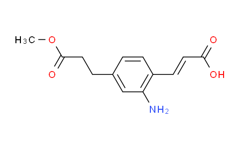 CAS No. 1807425-74-6, (E)-3-(2-amino-4-(3-methoxy-3-oxopropyl)phenyl)acrylic acid