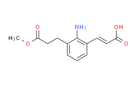 CAS No. 1807411-57-9, (E)-3-(2-amino-3-(3-methoxy-3-oxopropyl)phenyl)acrylic acid