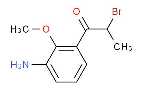 CAS No. 1804218-60-7, 1-(3-Amino-2-methoxyphenyl)-2-bromopropan-1-one