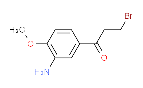 CAS No. 1804504-58-2, 1-(3-Amino-4-methoxyphenyl)-3-bromopropan-1-one