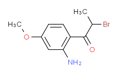 CAS No. 1803882-04-3, 1-(2-Amino-4-methoxyphenyl)-2-bromopropan-1-one