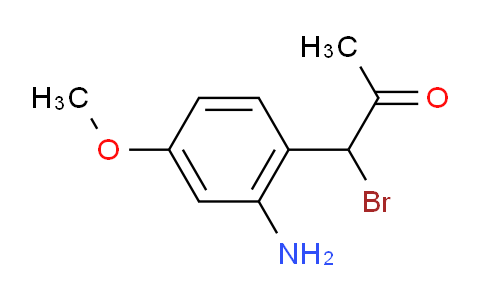 CAS No. 1803857-62-6, 1-(2-Amino-4-methoxyphenyl)-1-bromopropan-2-one