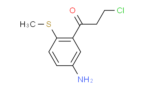 CAS No. 1806505-73-6, 1-(5-Amino-2-(methylthio)phenyl)-3-chloropropan-1-one
