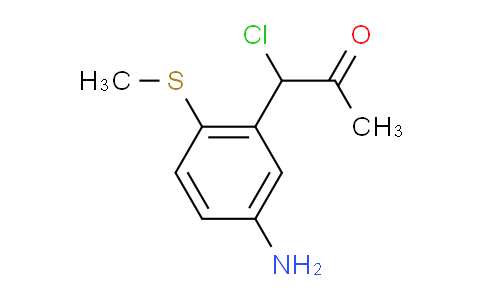 CAS No. 1803834-76-5, 1-(5-Amino-2-(methylthio)phenyl)-1-chloropropan-2-one