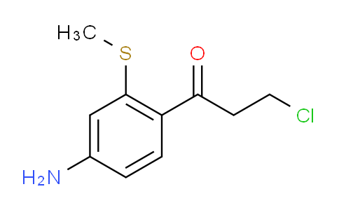 CAS No. 1806294-58-5, 1-(4-Amino-2-(methylthio)phenyl)-3-chloropropan-1-one
