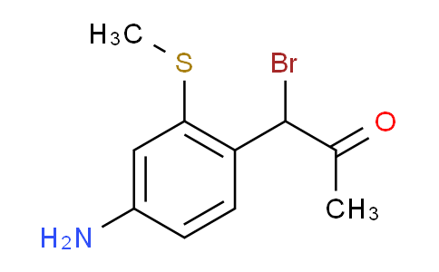 CAS No. 1806345-55-0, 1-(4-Amino-2-(methylthio)phenyl)-1-bromopropan-2-one