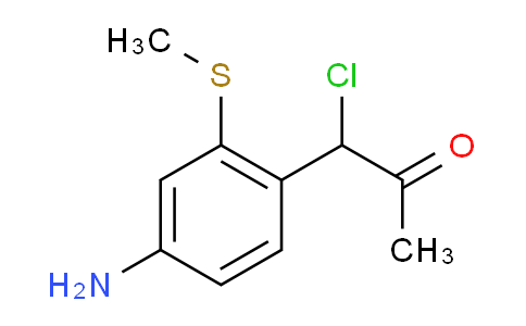 CAS No. 1804043-47-7, 1-(4-Amino-2-(methylthio)phenyl)-1-chloropropan-2-one