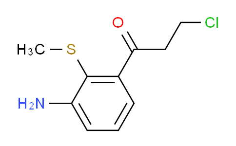 CAS No. 1806345-49-2, 1-(3-Amino-2-(methylthio)phenyl)-3-chloropropan-1-one