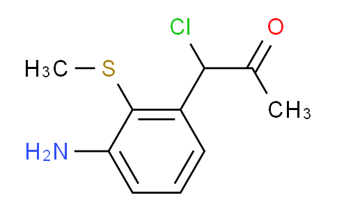 CAS No. 1804219-58-6, 1-(3-Amino-2-(methylthio)phenyl)-1-chloropropan-2-one