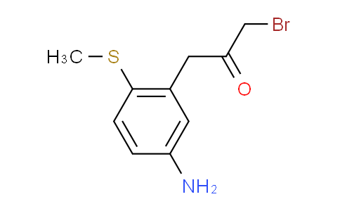 CAS No. 1803834-69-6, 1-(5-Amino-2-(methylthio)phenyl)-3-bromopropan-2-one