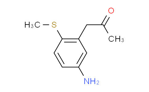 CAS No. 1803883-57-9, 1-(5-Amino-2-(methylthio)phenyl)propan-2-one