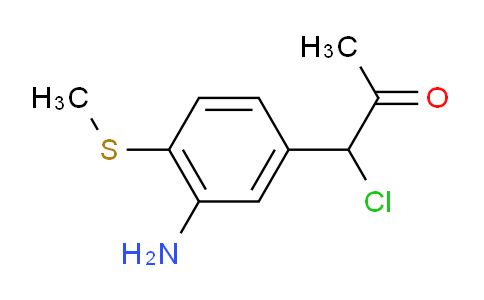 CAS No. 1806294-80-3, 1-(3-Amino-4-(methylthio)phenyl)-1-chloropropan-2-one