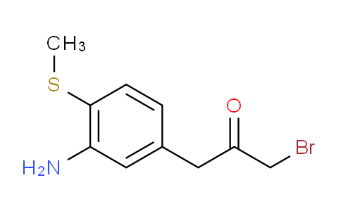 CAS No. 1806294-72-3, 1-(3-Amino-4-(methylthio)phenyl)-3-bromopropan-2-one