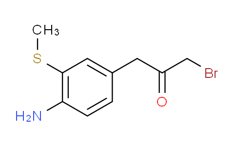 CAS No. 1804043-45-5, 1-(4-Amino-3-(methylthio)phenyl)-3-bromopropan-2-one