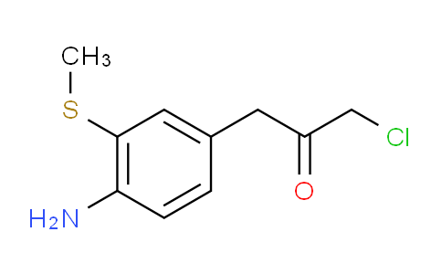 CAS No. 1807107-74-9, 1-(4-Amino-3-(methylthio)phenyl)-3-chloropropan-2-one
