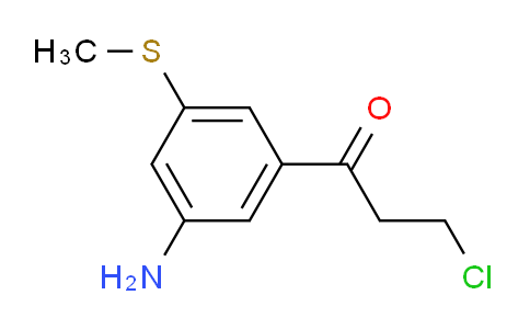 CAS No. 1806548-45-7, 1-(3-Amino-5-(methylthio)phenyl)-3-chloropropan-1-one