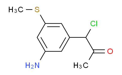 CAS No. 1806548-54-8, 1-(3-Amino-5-(methylthio)phenyl)-1-chloropropan-2-one