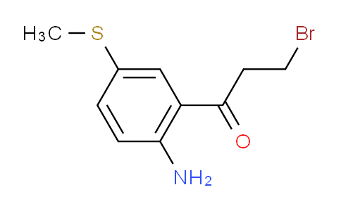 CAS No. 1806436-11-2, 1-(2-Amino-5-(methylthio)phenyl)-3-bromopropan-1-one