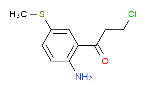 CAS No. 1807055-86-2, 1-(2-Amino-5-(methylthio)phenyl)-3-chloropropan-1-one