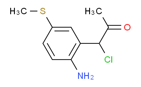 CAS No. 1807107-47-6, 1-(2-Amino-5-(methylthio)phenyl)-1-chloropropan-2-one
