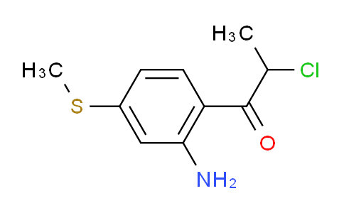 CAS No. 1804043-34-2, 1-(2-Amino-4-(methylthio)phenyl)-2-chloropropan-1-one