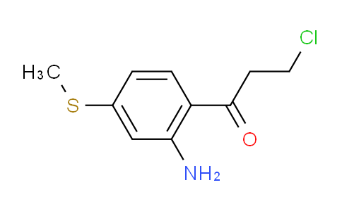 CAS No. 1806405-14-0, 1-(2-Amino-4-(methylthio)phenyl)-3-chloropropan-1-one