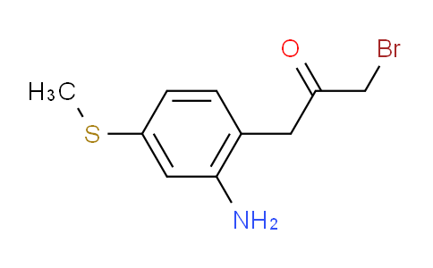 CAS No. 1807107-36-3, 1-(2-Amino-4-(methylthio)phenyl)-3-bromopropan-2-one
