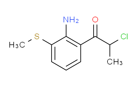 CAS No. 1803845-15-9, 1-(2-Amino-3-(methylthio)phenyl)-2-chloropropan-1-one