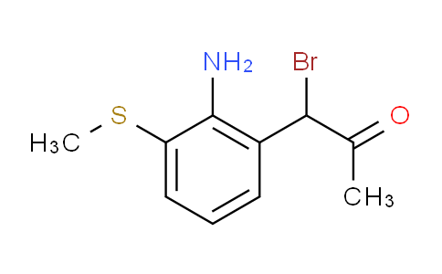 CAS No. 1807107-25-0, 1-(2-Amino-3-(methylthio)phenyl)-1-bromopropan-2-one