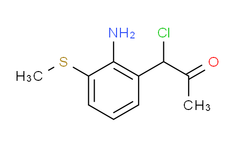 CAS No. 1803845-23-9, 1-(2-Amino-3-(methylthio)phenyl)-1-chloropropan-2-one