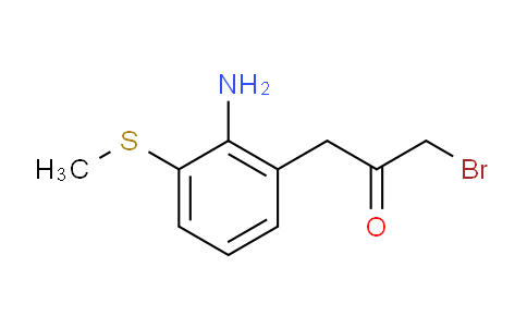 CAS No. 1806405-34-4, 1-(2-Amino-3-(methylthio)phenyl)-3-bromopropan-2-one