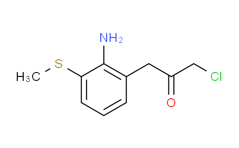 CAS No. 1803883-77-3, 1-(2-Amino-3-(methylthio)phenyl)-3-chloropropan-2-one