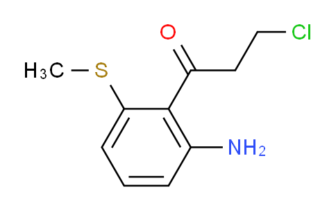 CAS No. 1803803-73-7, 1-(2-Amino-6-(methylthio)phenyl)-3-chloropropan-1-one