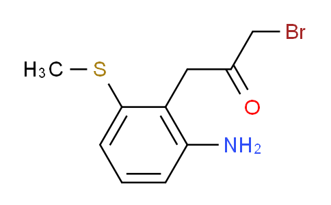 CAS No. 1803858-98-1, 1-(2-Amino-6-(methylthio)phenyl)-3-bromopropan-2-one